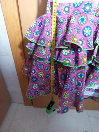 Vestido Flamenca Niña Multicolor Talla 10