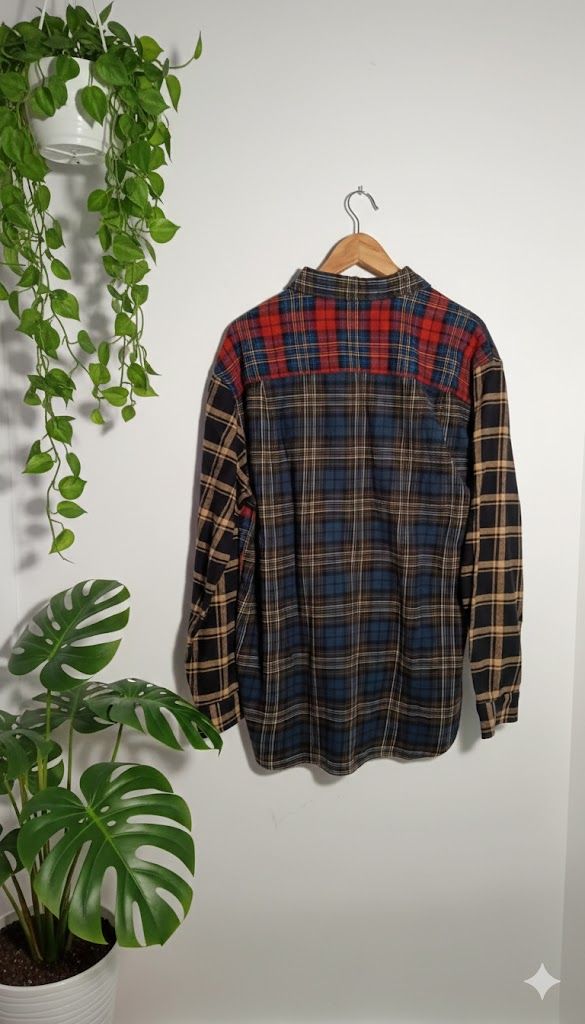 Camisa H&M Abstracta - Talla M.