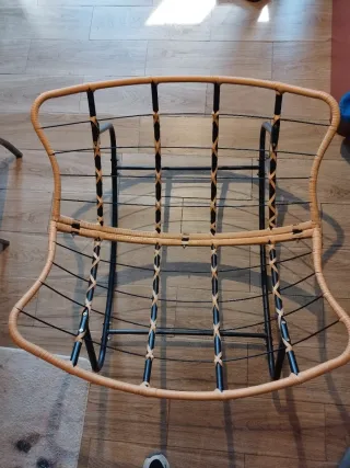 Sillón mecedora naranja