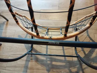 Sillón mecedora naranja