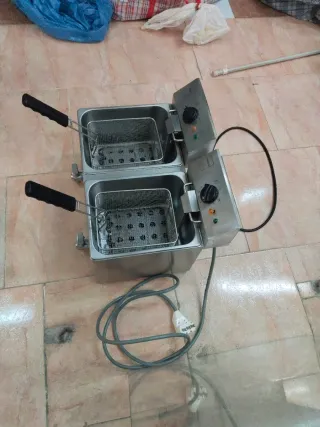 Freidora Eléctrica Doble Makro Acero