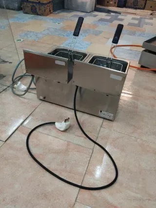 Freidora Eléctrica Doble Makro Acero