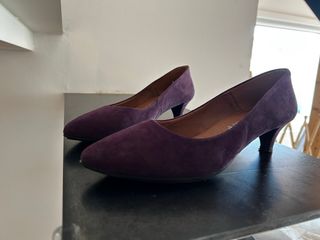 Zapatos MiMao tacón bajo morados