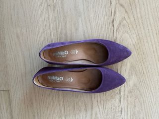 Zapatos MiMao tacón bajo morados