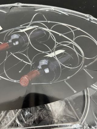 Botellero nuevo metal para 6 botellas