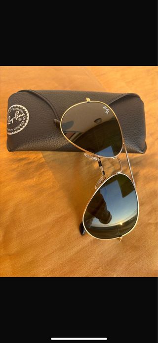 Occhiali Ray-Ban Aviator Oro Lenti Verdi