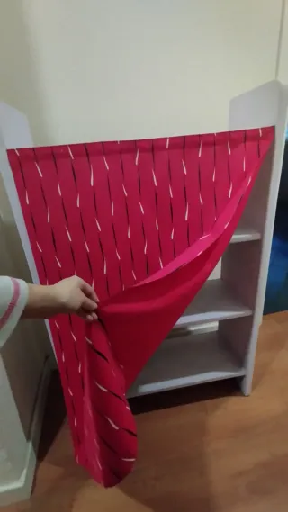 Mueble zapatero/estantería tela y madera