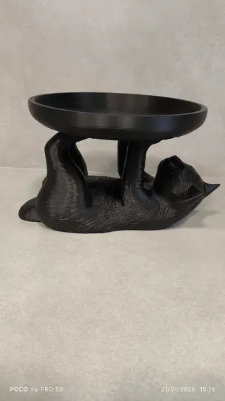 Gato joyero decorativo organizador bandeja joyas