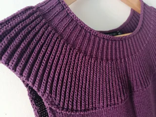 Jersey sin mangas Cortefiel morado Talla XL