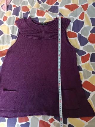 Jersey sin mangas Cortefiel morado Talla XL