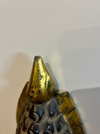 Cabeza Buda Madera Dorada