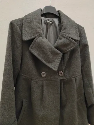 Cappotto grigio vintage classico S-XS