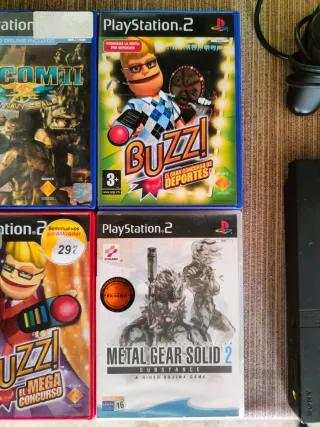 Kit completo Play statiom 2. PS2 Slim+10 Juegos