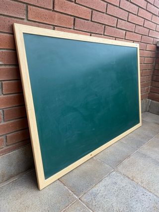 Pizarra grande marco madera para casa o estudio