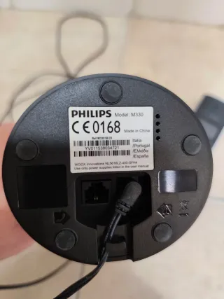 Teléfono fijo inalámbrico Philips negro