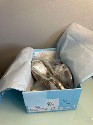 Alma en Pena Talla 37 Tacones Plata Fiesta Boda