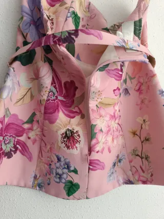 Conjunto traje estampado Flores Zara talla S