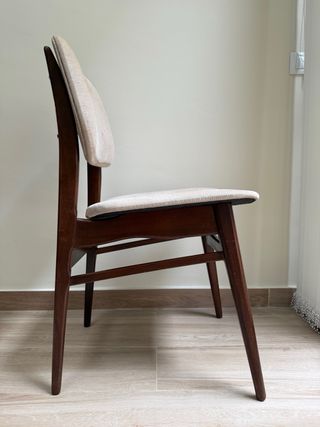 Silla Vintage Mid-Century en Teca