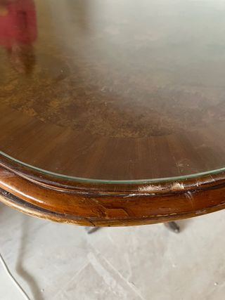 Mesa de comedor extensible de madera