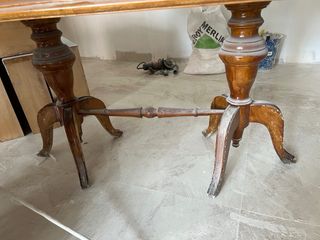 Mesa de comedor extensible de madera