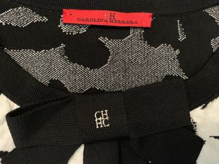 Conjunto Carolina Herrera Flores Blanco y Negro