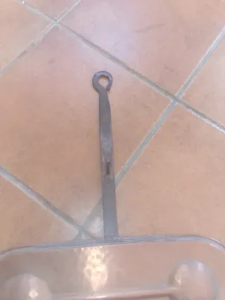 Sartén de cobre antigua