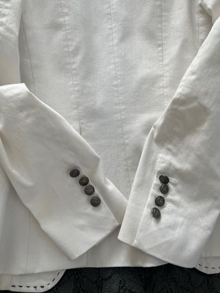 Blazer Montepicaza Talla 40 Blanco