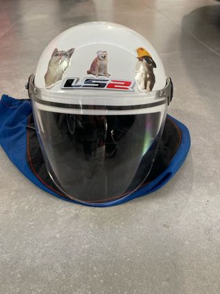 Casco moto niño