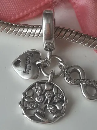 Colgante Plata S925 Árbol Vida Infinito Corazón