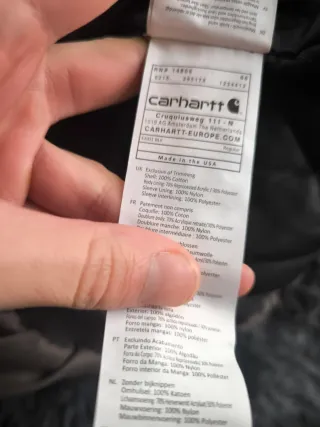 Chaqueta Carhartt con capucha gris