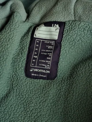 Tuta da neve bimbo Wedze blu