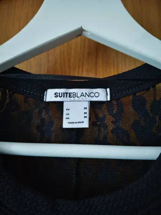 Vestido Negro Encaje Suiteblanco Talla M