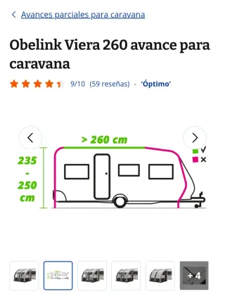 Avance Obelink Viera 260 para caravana