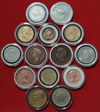 Lote monedas extranjeras variado