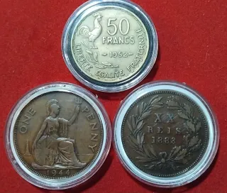 Lote monedas extranjeras variado