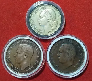 Lote monedas extranjeras variado