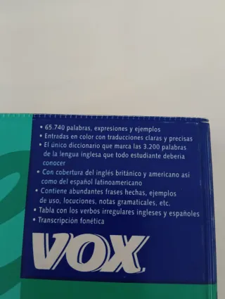 Diccionario pocket inglés español