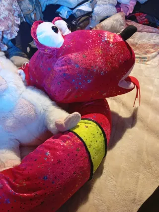 Gran Serpiente Peluche Brillante