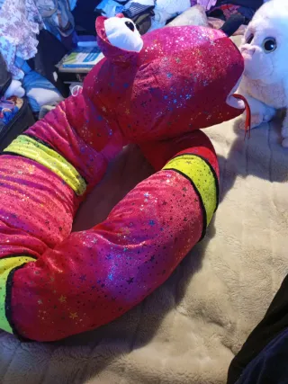 Gran Serpiente Peluche Brillante