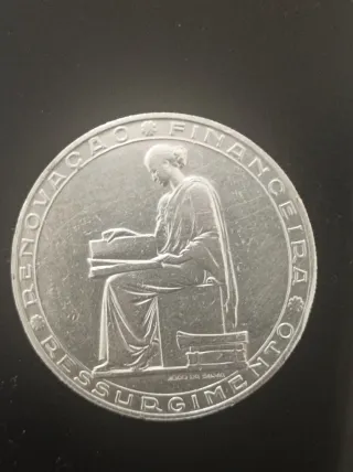 20 Escudos Portugal Plata 1953