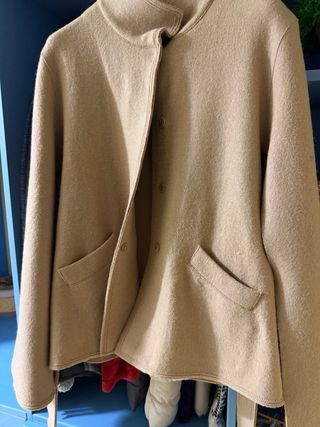 Capa Lana y Alpaca T.42 Beige