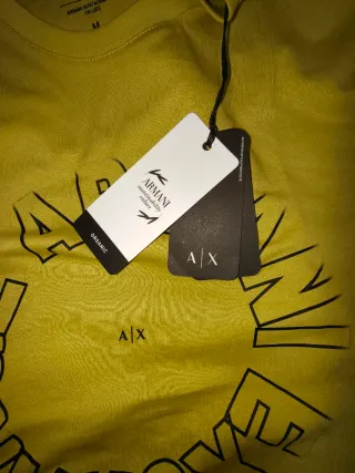 Camiseta Armani Exchange Amarilla Talla M