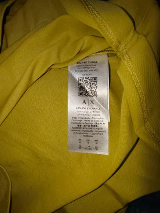 Camiseta Armani Exchange Amarilla Talla M