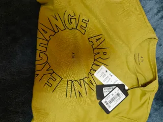Camiseta Armani Exchange Amarilla Talla M