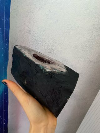 Geode Ametista con Calcite Fluorescente