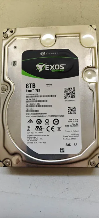 Disco Duro Seagate Exos 8TB SAS