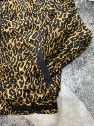 Giacca bomber Ashley vintage stampa animalier seta