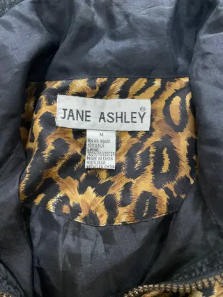 Giacca bomber Ashley vintage stampa animalier seta