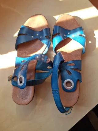 Sandalias azules mujer T. 38