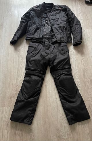 Traje de moto completo negro